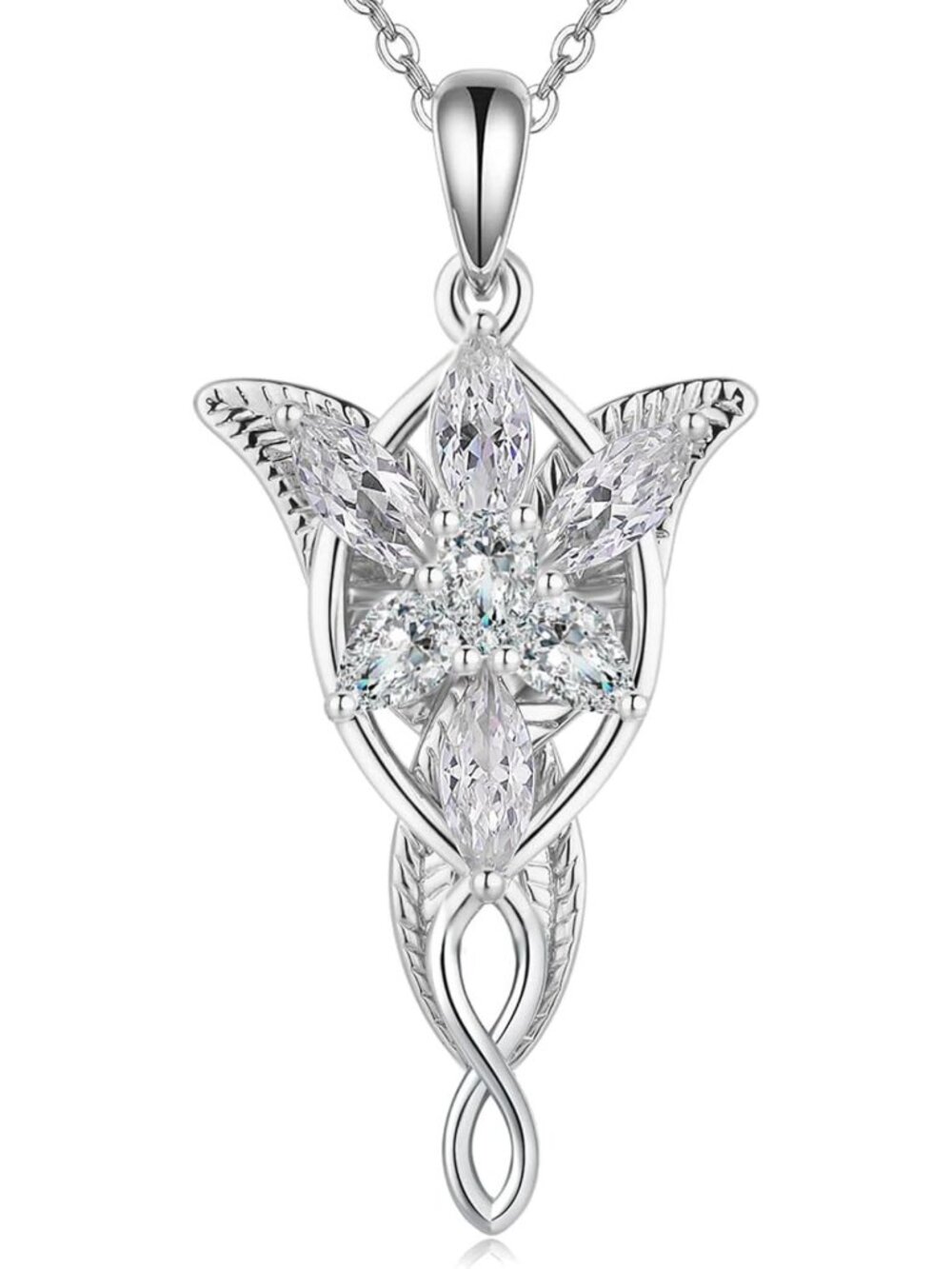 Sterling Silver Evenstar Pendant Necklace for Women - Elegant Jewelry Gift